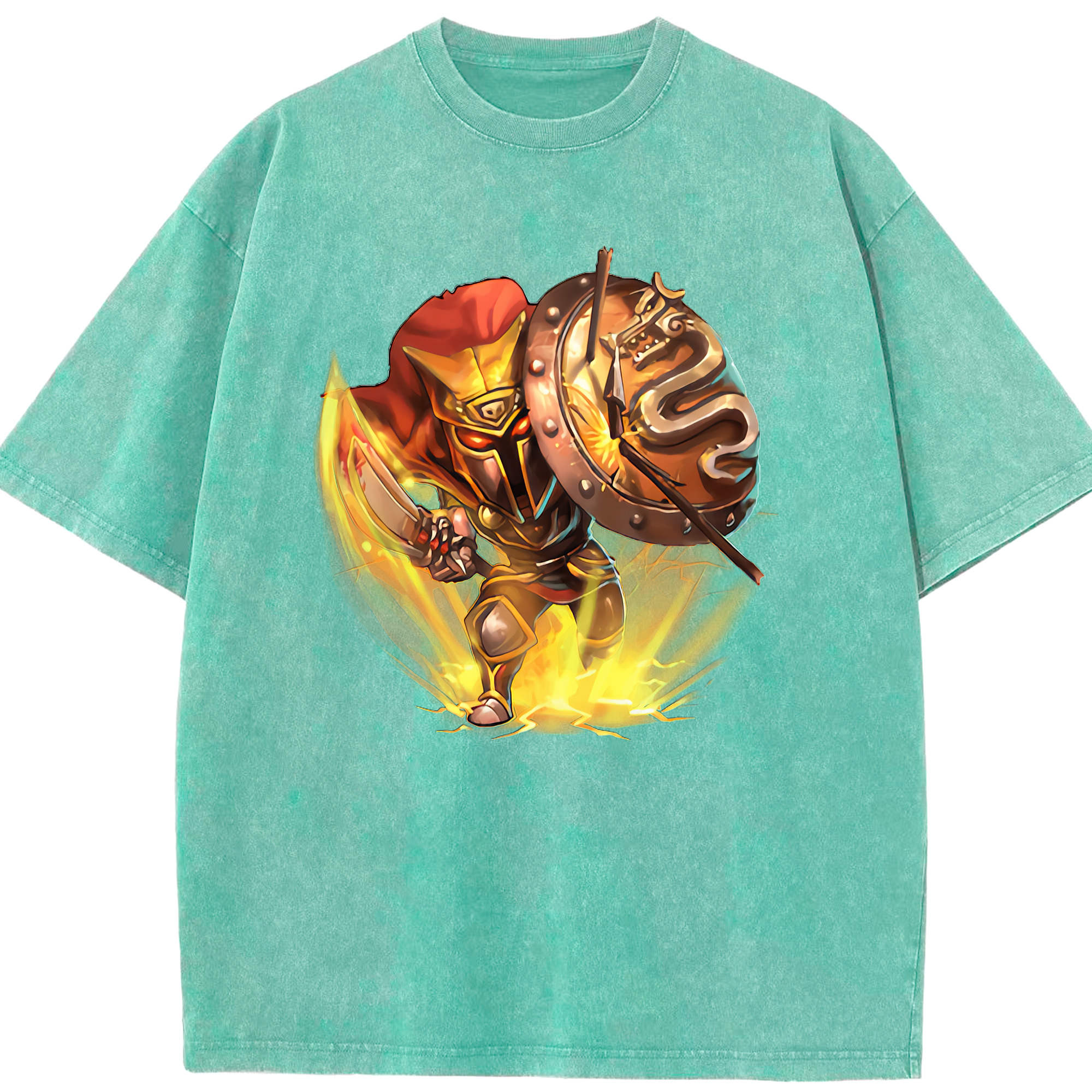リーグ・オブ・レジェンド League of Legends LOL 綿100% ヴィンテージ風 半袖Tシャツ（フロントプリント）